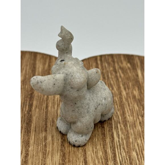 Vintage Elephant Figurine Second Nature Designs Quarry Critters? Ellie Miniature - Picture 4 of 6